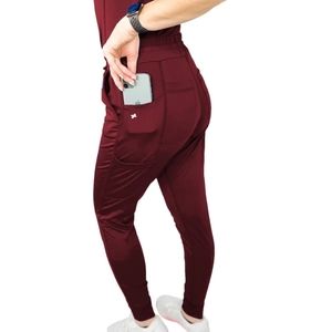 Burgundy Fit Scrubs Jogger Pants